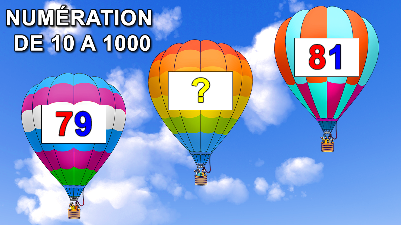 NUMÉRATION DE 10 A 1000