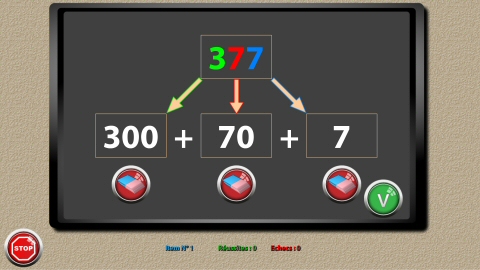 Activité Construction du nombre - Exercice Décomposer le nombre